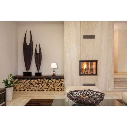 Tafellamp Elina Zwart/Bruin/Wit - 50 cm (E27)