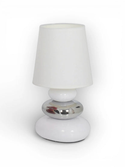 Keramische Tafellamp Stoney Wit - 31 cm (E14)