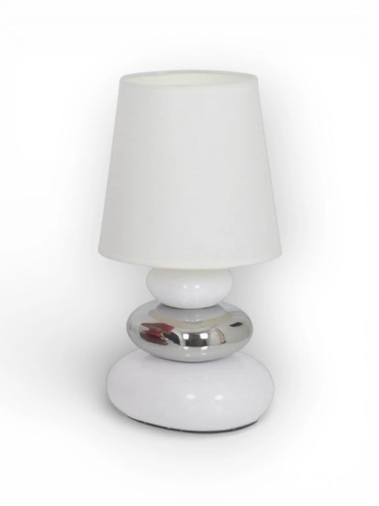 Keramische Tafellamp Stoney Wit - 31 cm (E14)