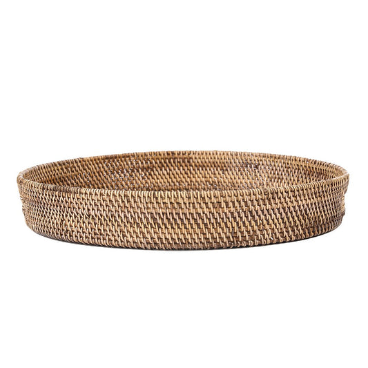 Rotan dienblad Carry-all natuurlijk bruin - L