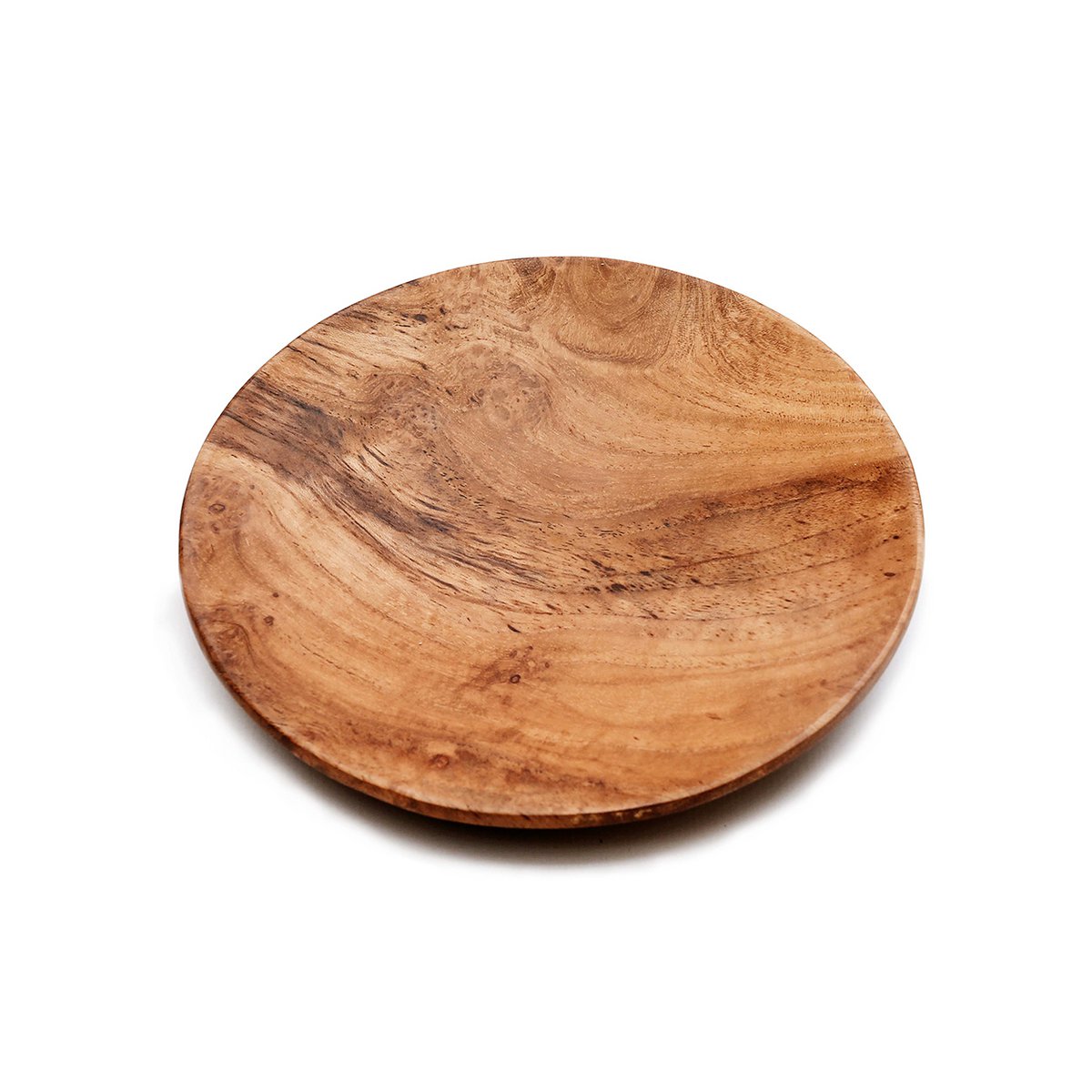 Teakhouten ronde plaat Root plate natuurkleur - M
