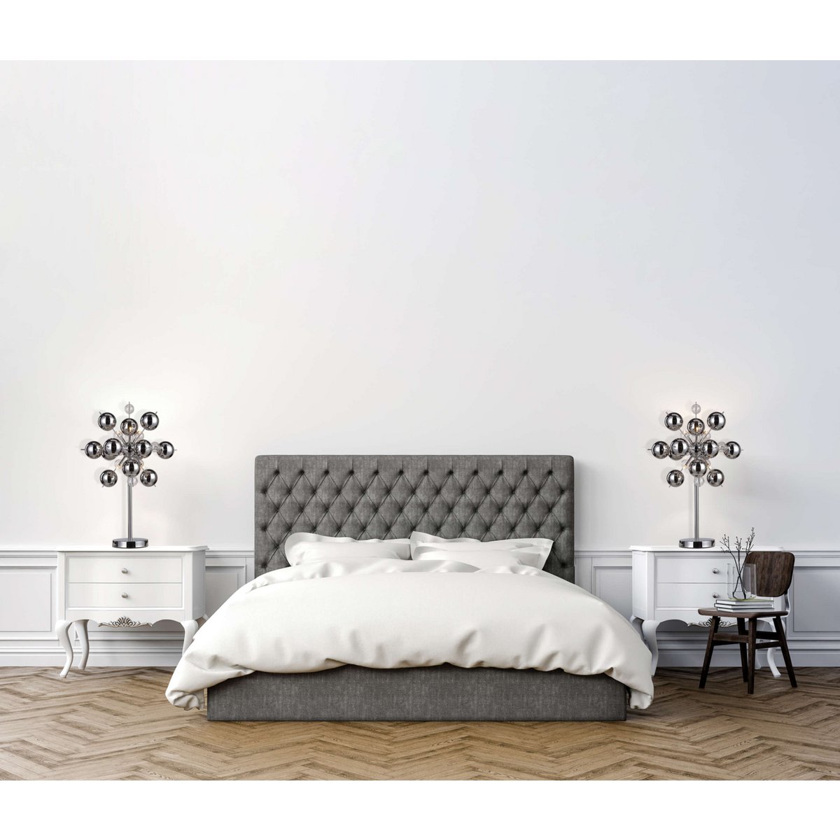 Tafellamp Explosie Chroom - 73 cm (G9)