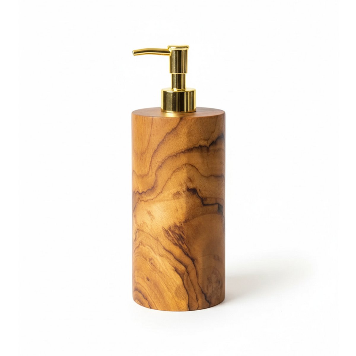 Teakhouten zeepdispenser natuurlijk