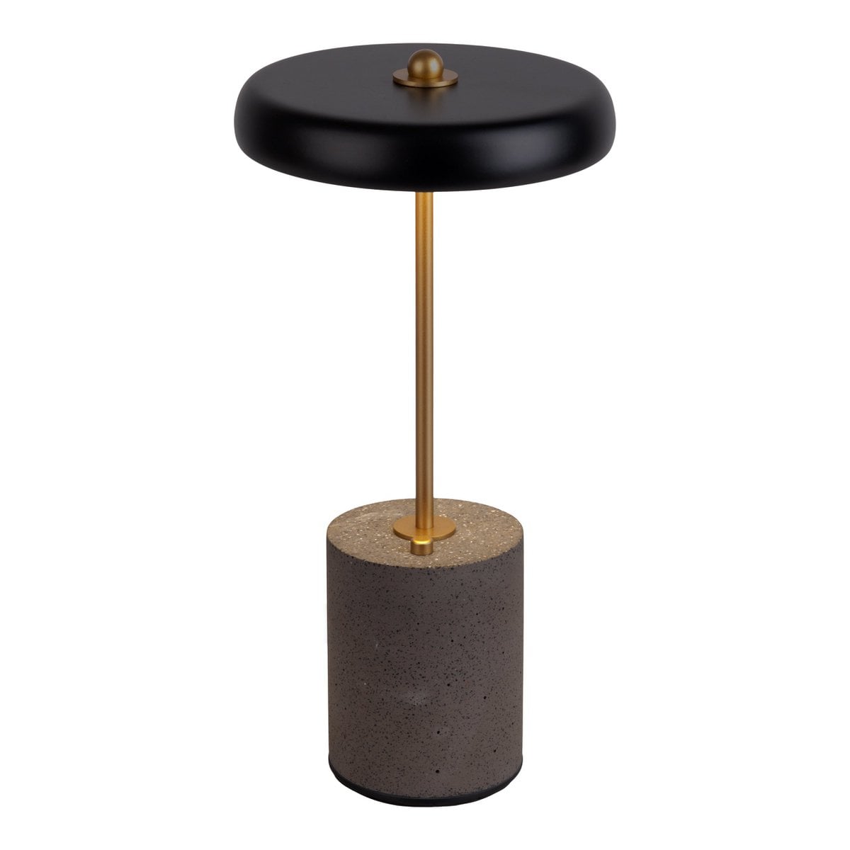 Acculamp Seta Zwart Metaal/Beton - 30 cm