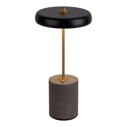 Acculamp Seta Zwart Metaal/Beton - 30 cm