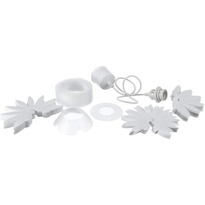 Hanglamp Lotus Wit Kunststof - Ø 47 cm