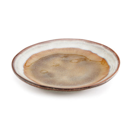 Porseleinen bord Comporta bruin/beige