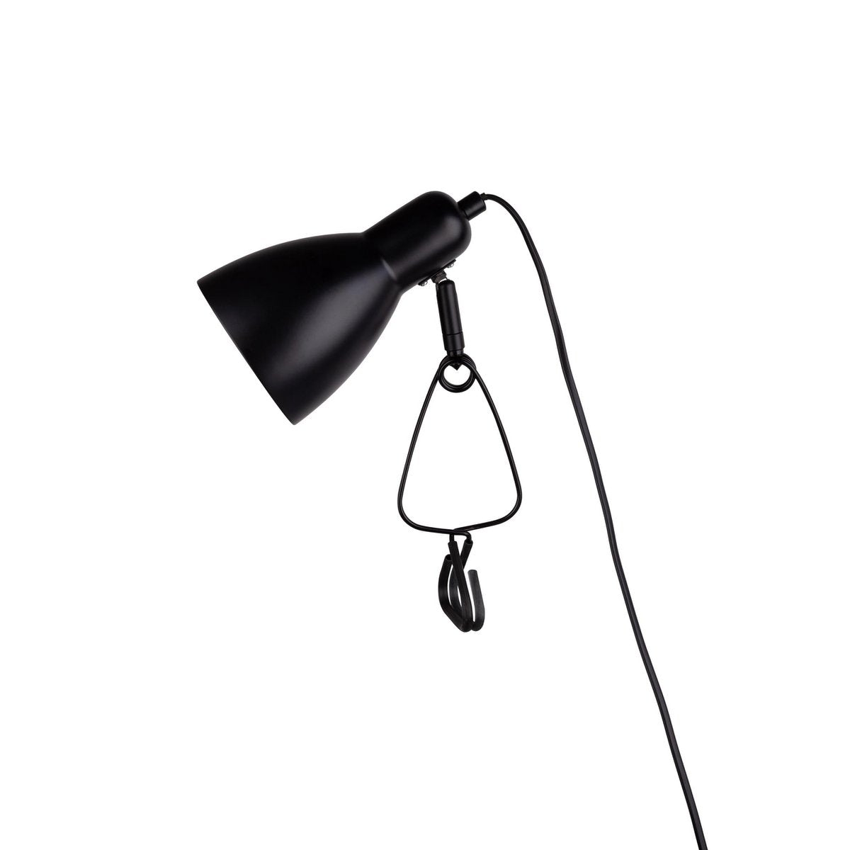 Klemlamp Mara Mat Zwart - 28 cm (E14)