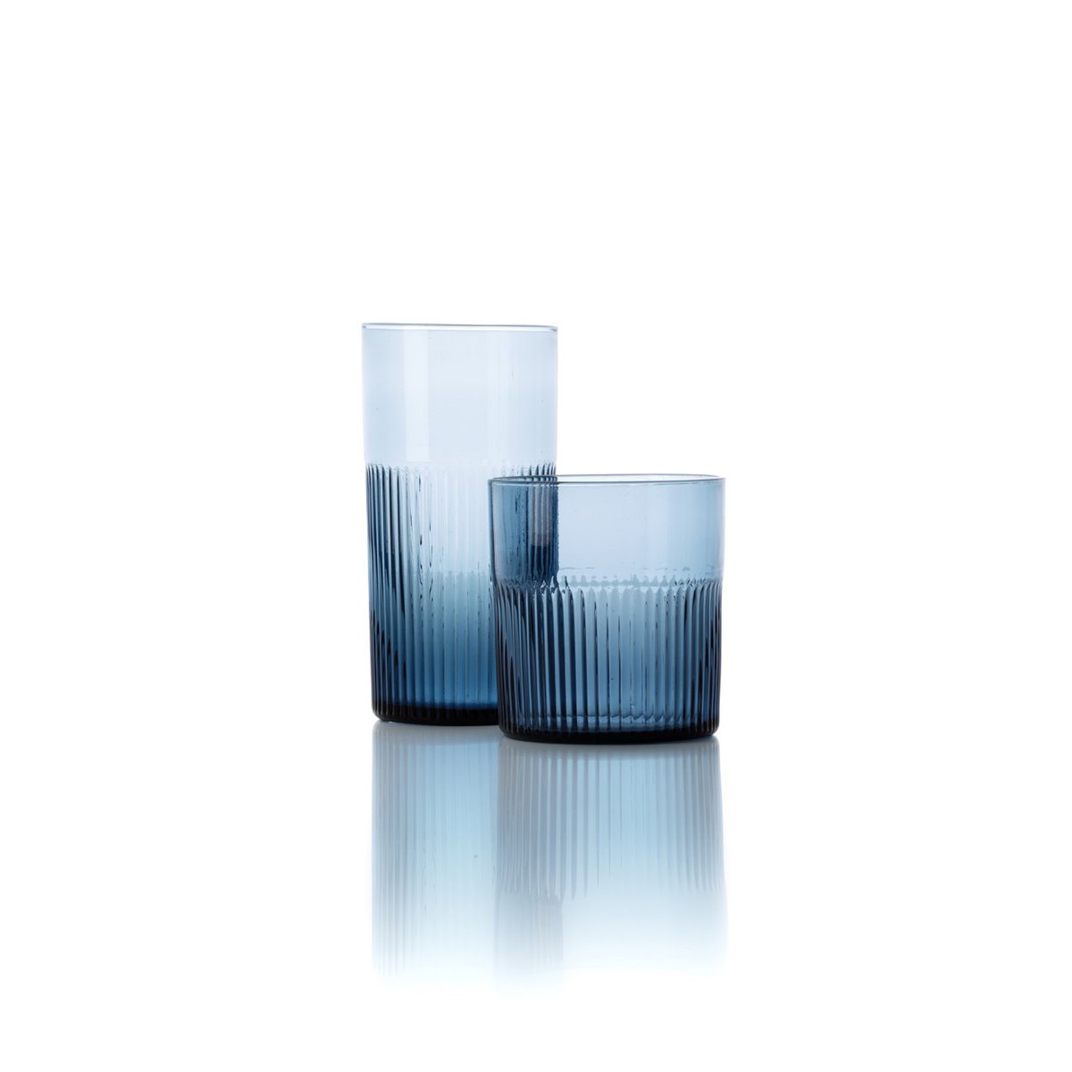 Glazen beker Azure blauw