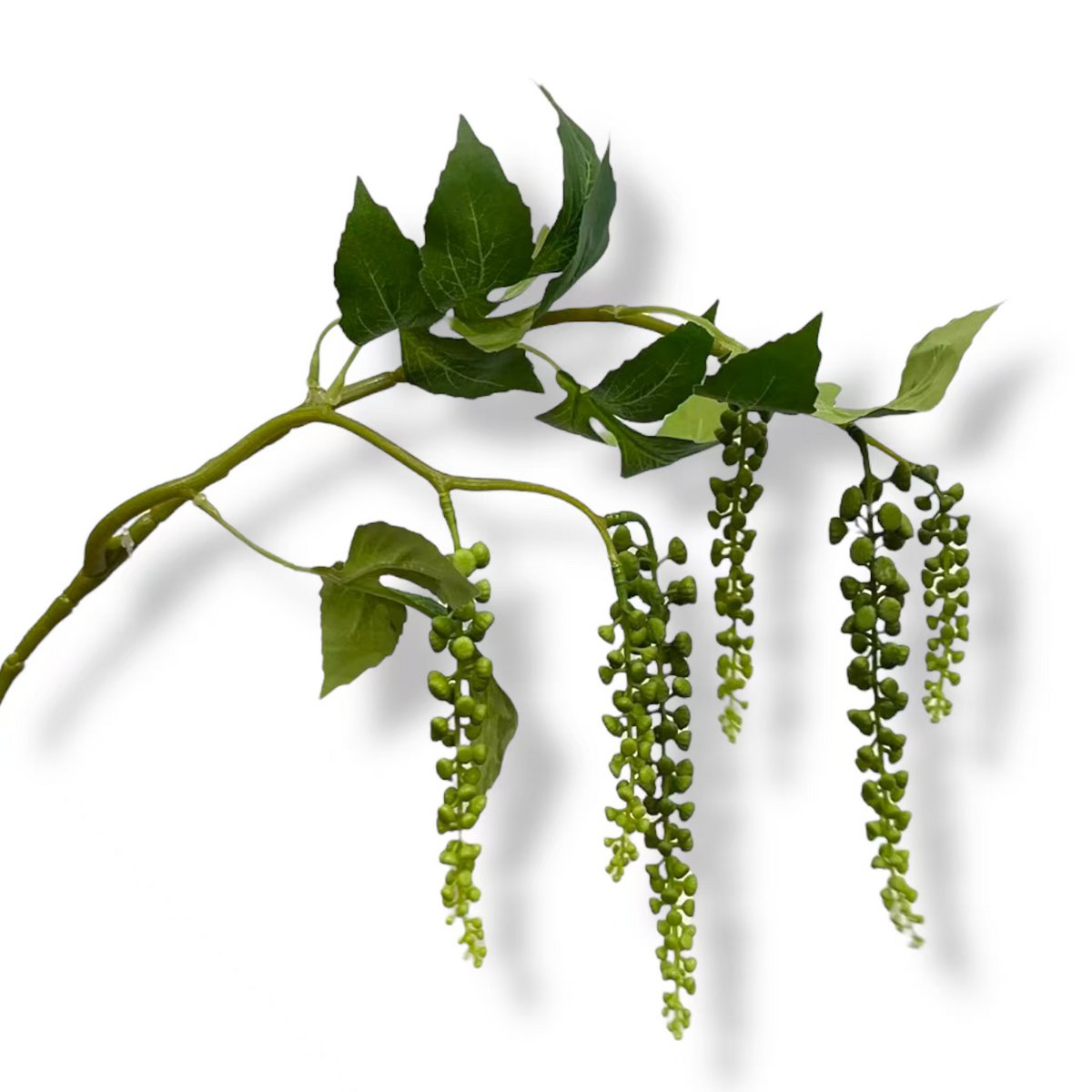 Zijden kunstbloem Phytolacca americana paars - 65 cm