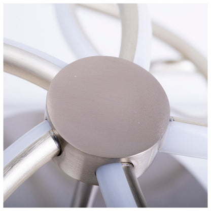 LED Plafondlamp Rizado Nikkel/Satijn - Ø 57 cm