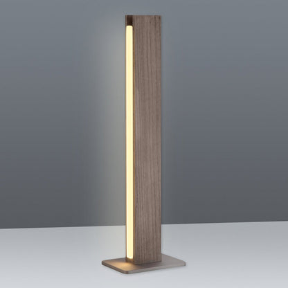 LED Tafellamp Rechte Hout/Kunststof - 51 cm (Dimbaar)