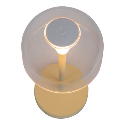 LED Acculamp Gomba Geel (Set van 2) - 18,5 cm