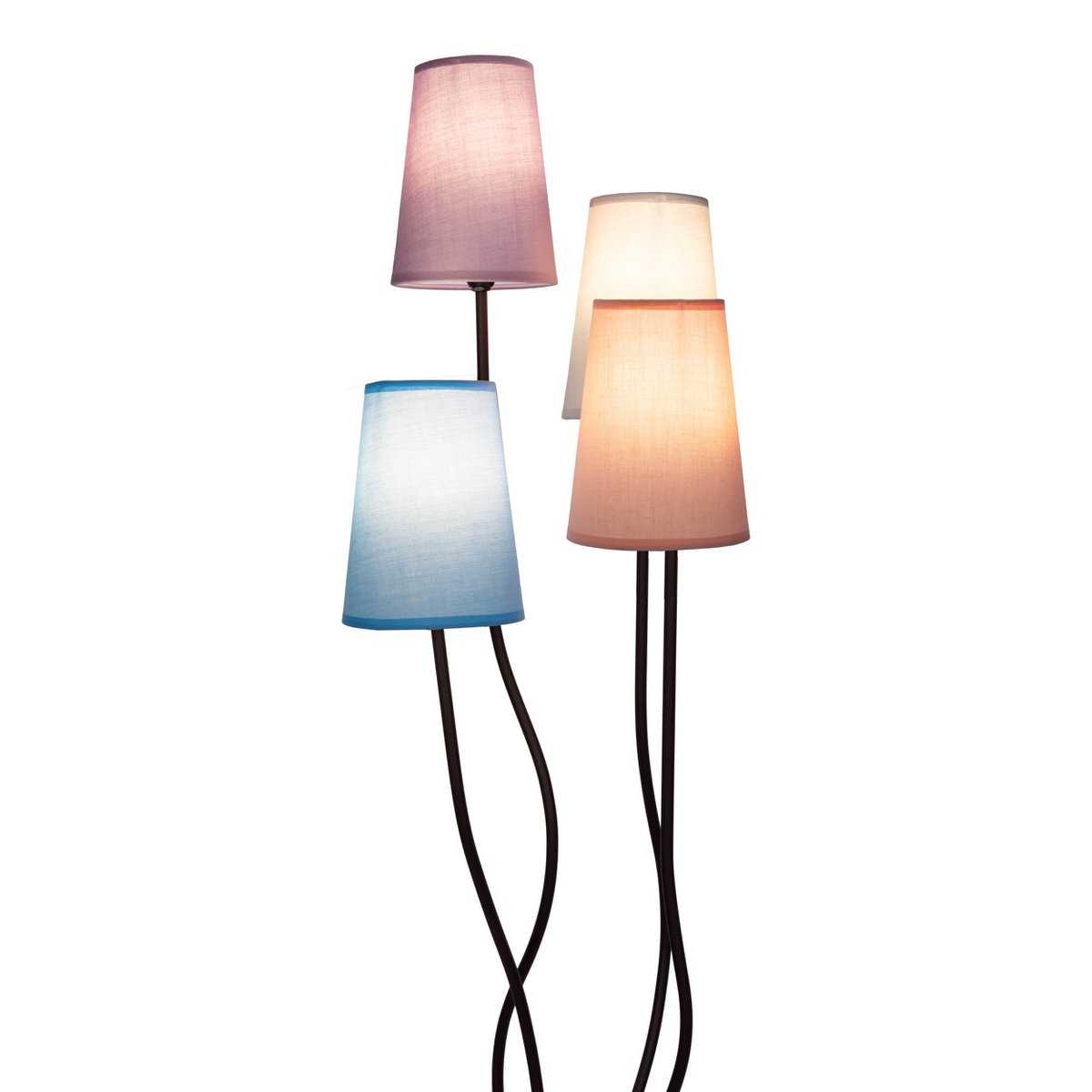 Vloerlamp Boho 4-Lichts Kleurrijk - 140 cm (E14)
