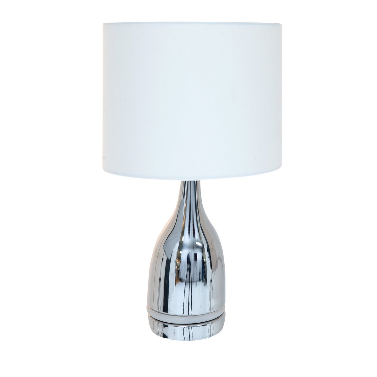 LED Tafellamp Cosima Chroom/Wit - 43,5 cm (E14)