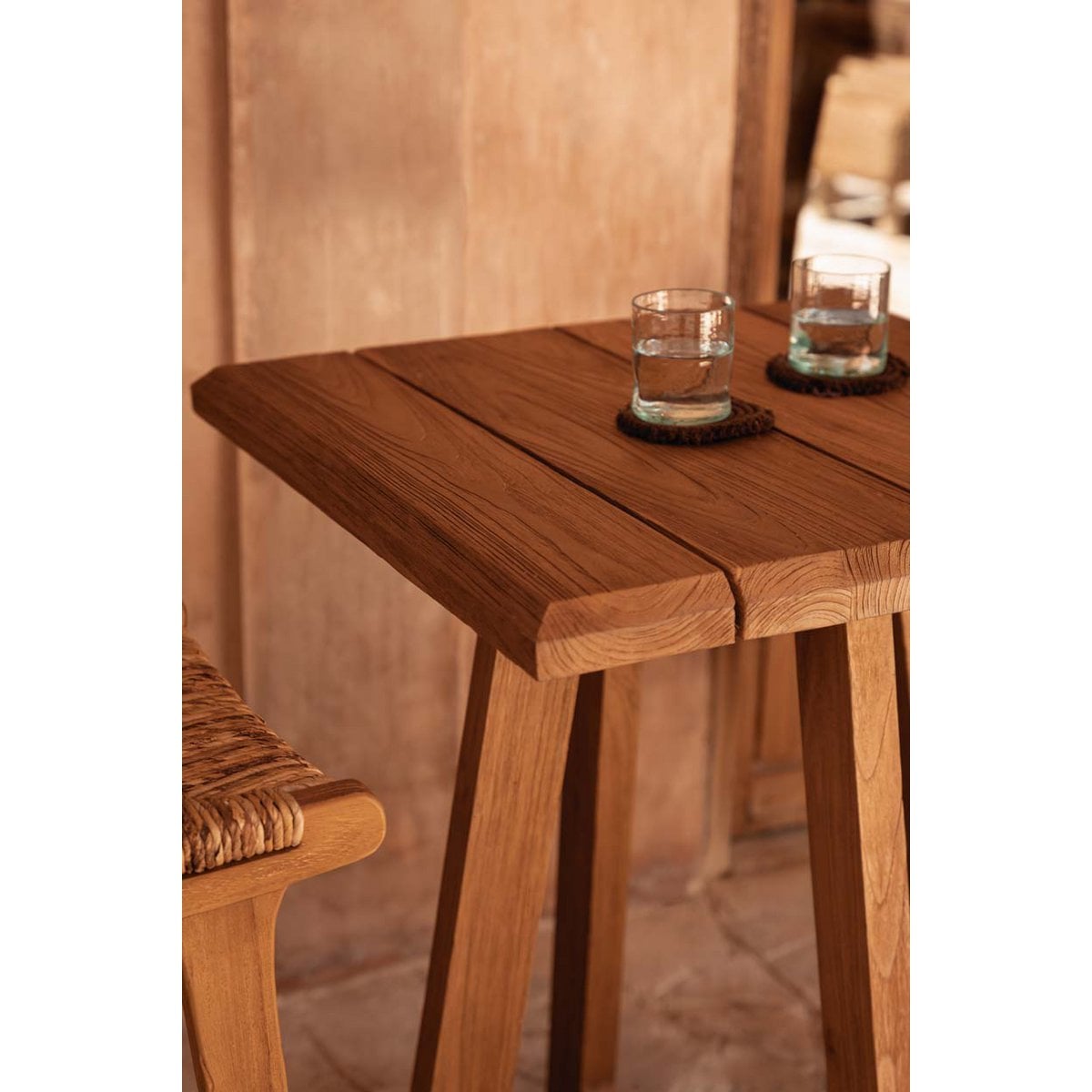 Teakhouten bartafel Cheers naturel