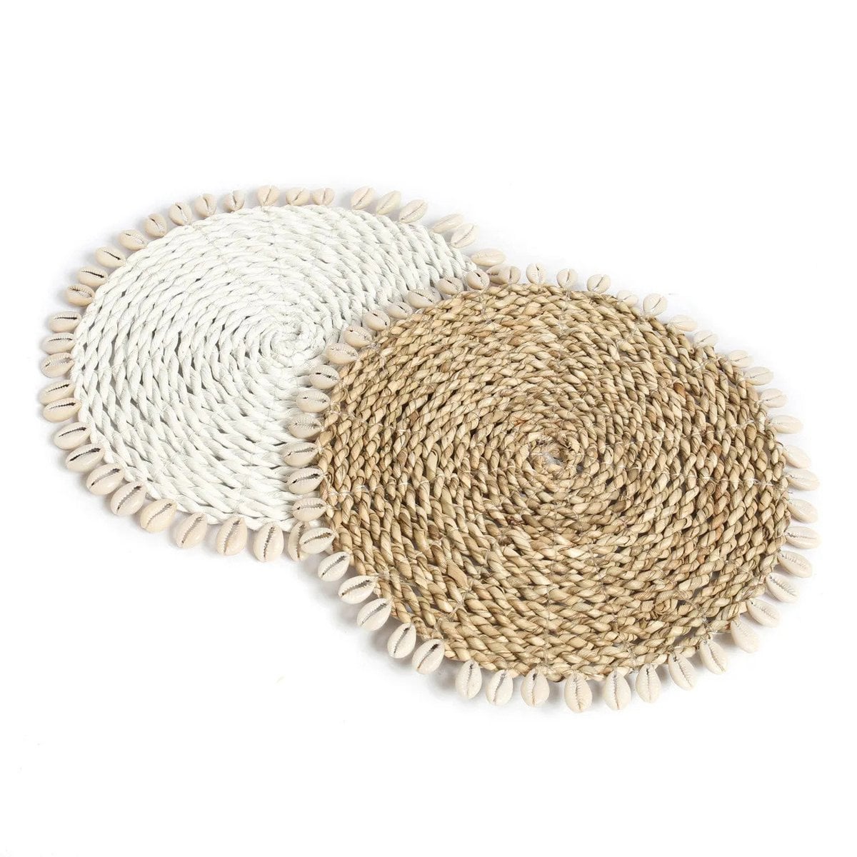 Zeegras panonderzetter Seagrass shell pan coaster natuur