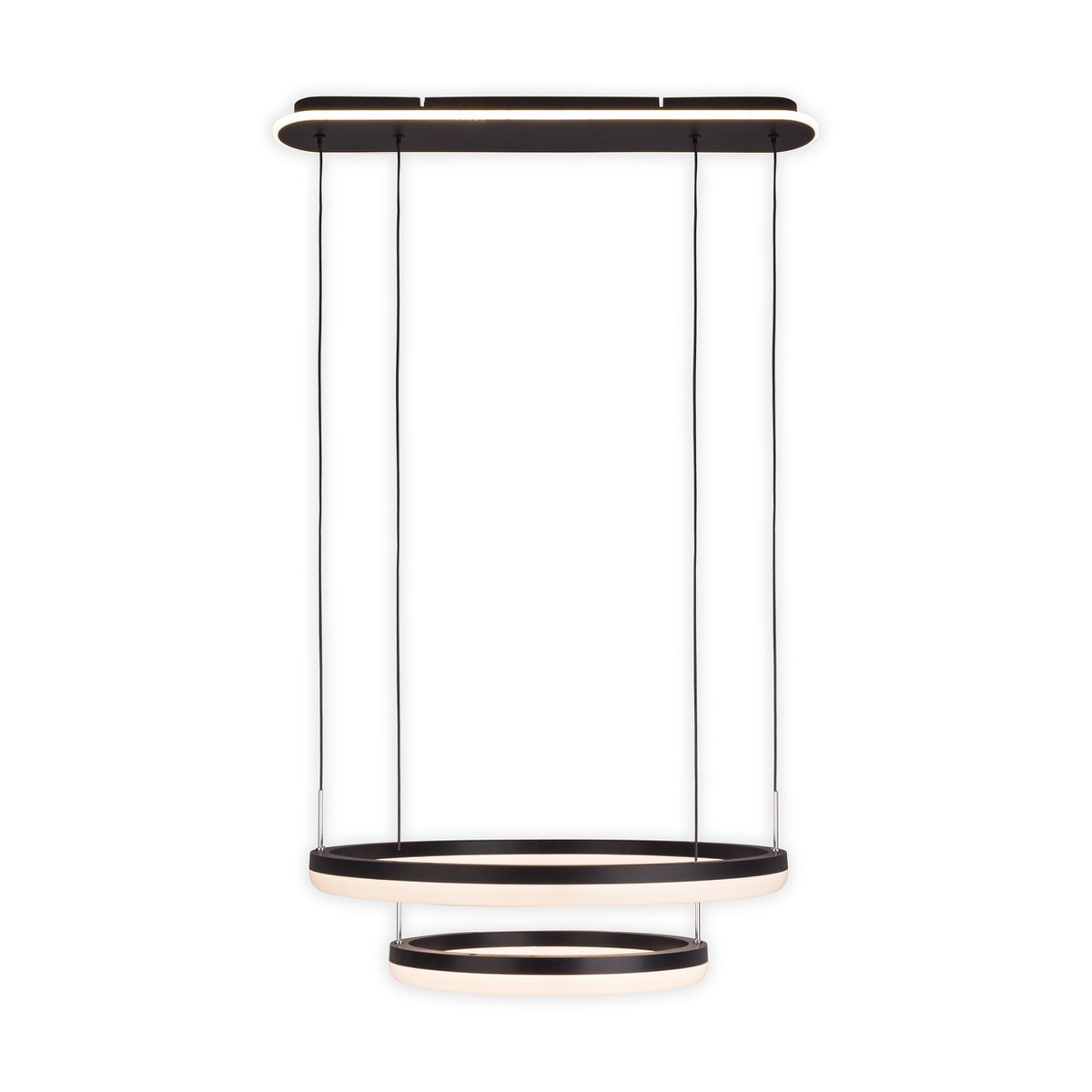 LED Hanglamp Circulo Zwart/Zand - Ø 60 cm (CCT)