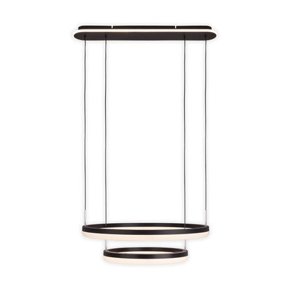 LED Hanglamp Circulo Zwart/Zand - Ø 60 cm (CCT)