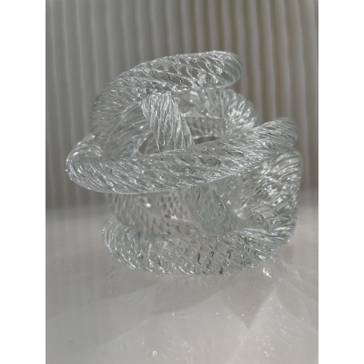Glazen sculptuur Klein geknoopt - 10 cm