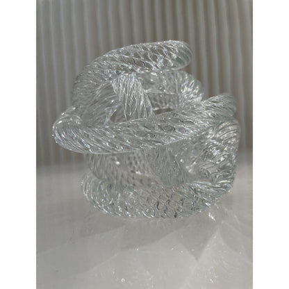 Glazen sculptuur Klein geknoopt - 10 cm