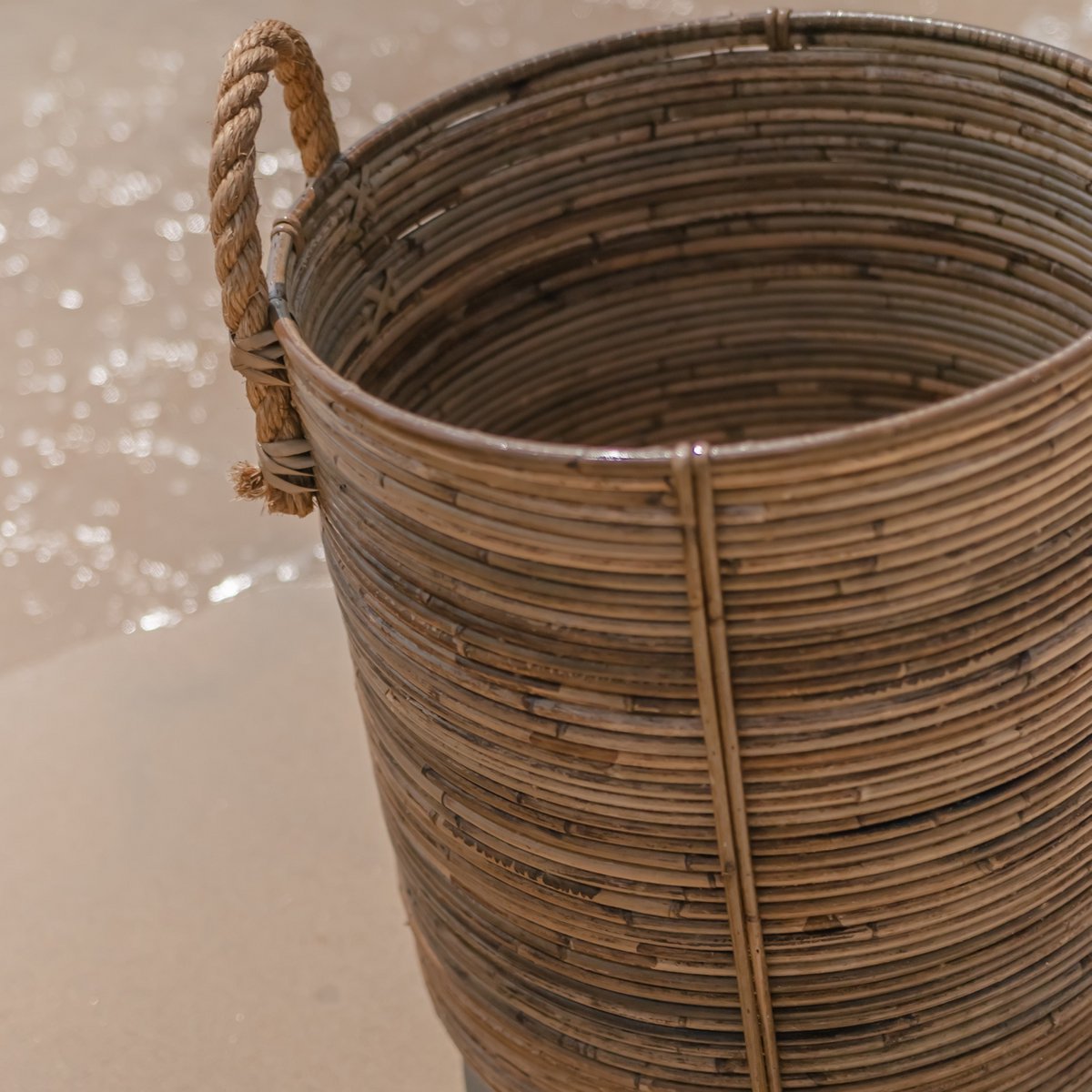 Wasmand Otere Rotan Rond (2 maten)