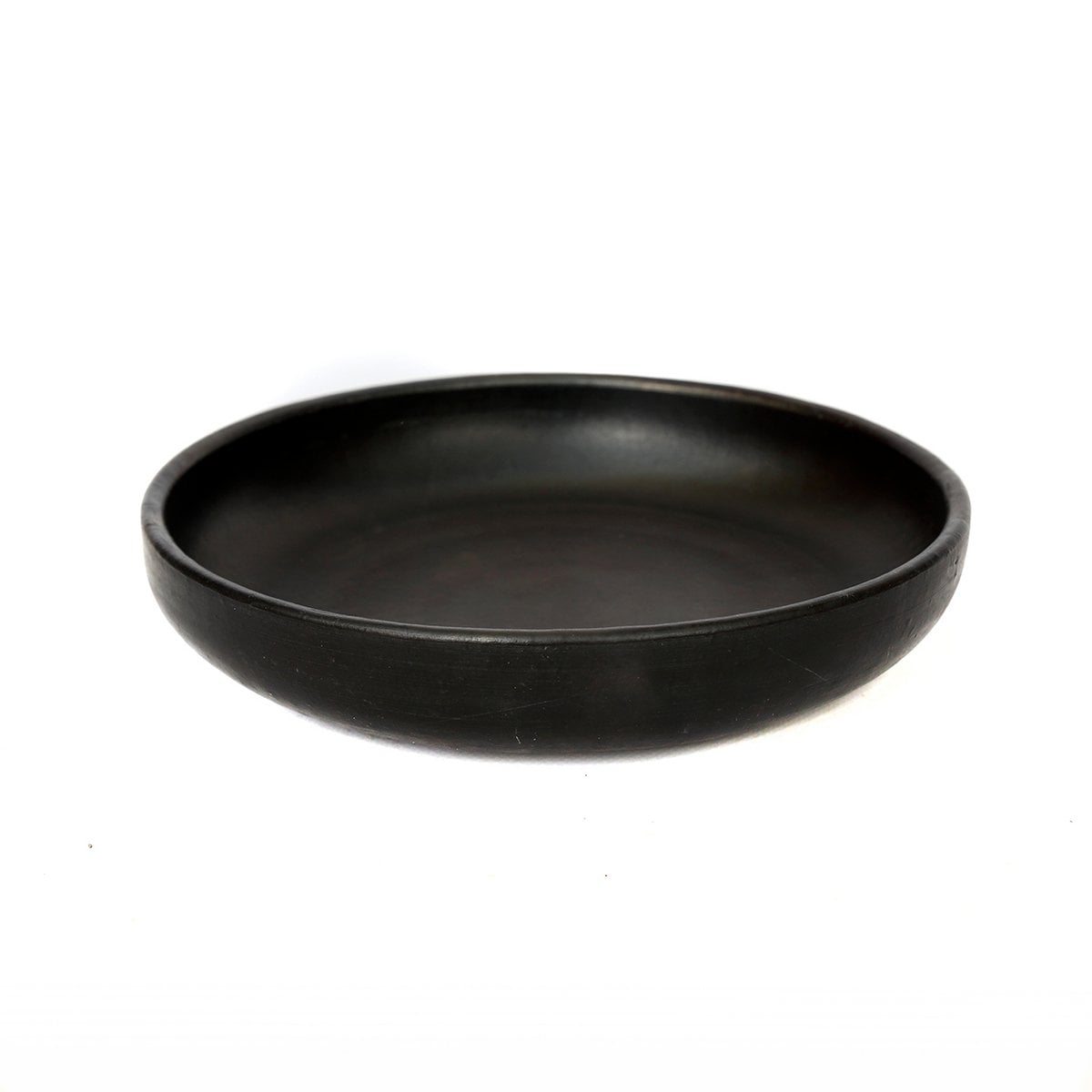 Terracotta bord The Burned Deep Plate zwart - M