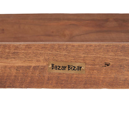 Houten bank naturel