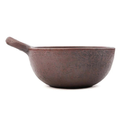 Terracotta kom met handvat Etnische terracotta - M