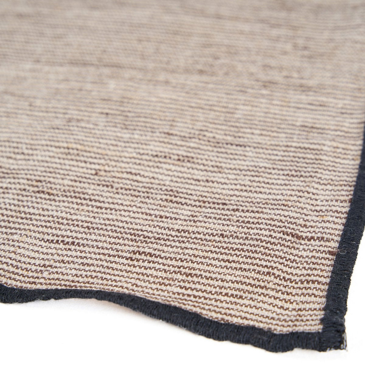 Linnen servet Code natuurlijk zwart - 45 cm