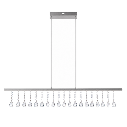 LED Hanglamp Nobilis Nikkel - 100 cm productfoto op witte achtergrond