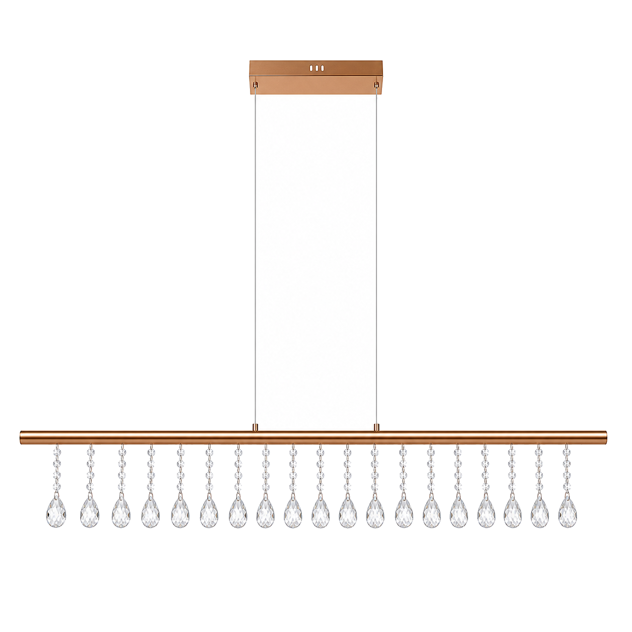 LED Hanglamp Nobilis Goud - 100 cm productfoto op witte achtergrond