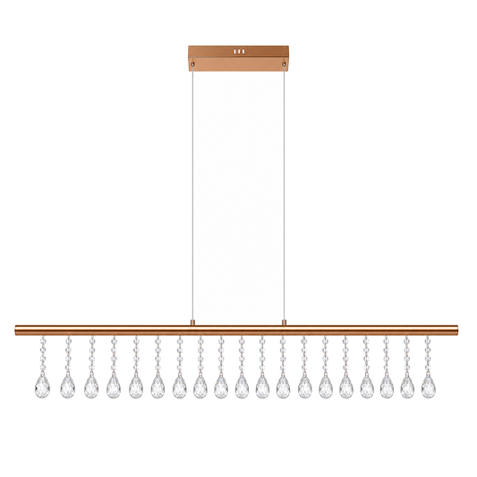LED Hanglamp Nobilis Goud - 100 cm productfoto op witte achtergrond