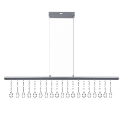 LED Hanglamp Nobilis Grijs - 100 cm productfoto op witte achtergrond