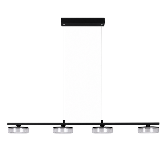 LED Hanglamp Cimo Zwart - 96 cm productfoto op witte achtergrond