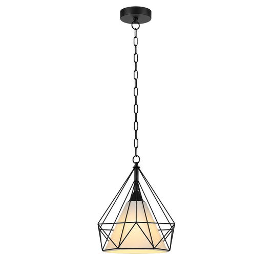 Metalen Hanglamp Alex Zwart - diameter 29 cm productfoto op witte achtergrond