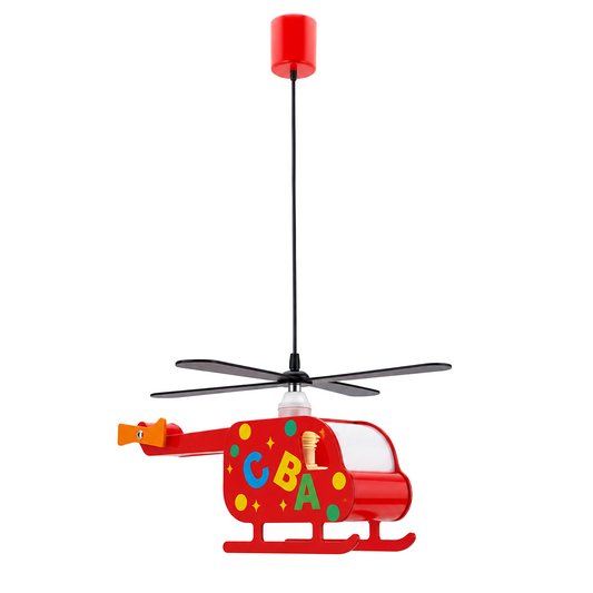 Kinderhanglamp Hubert Helikopter productfoto op witte achtergrond