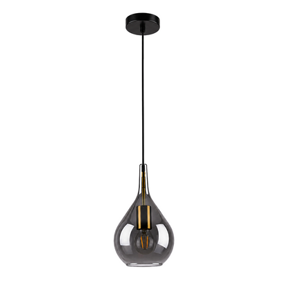 Hanglamp Gota Rookglas - diameter 20 cm (E27) productfoto op witte achtergrond