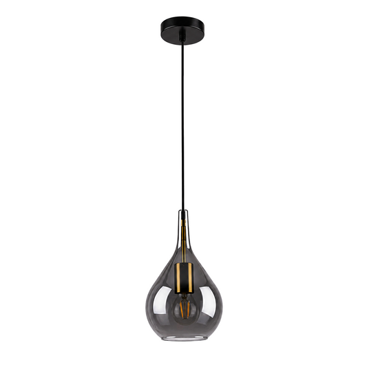 Hanglamp Gota Rookglas - diameter 20 cm (E27) productfoto op witte achtergrond