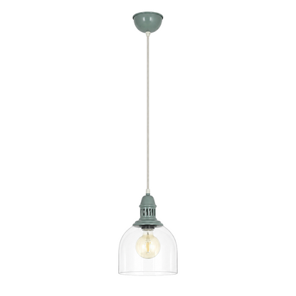 Glazen Hanglamp Mumbai Groen (E27) productfoto op witte achtergrond