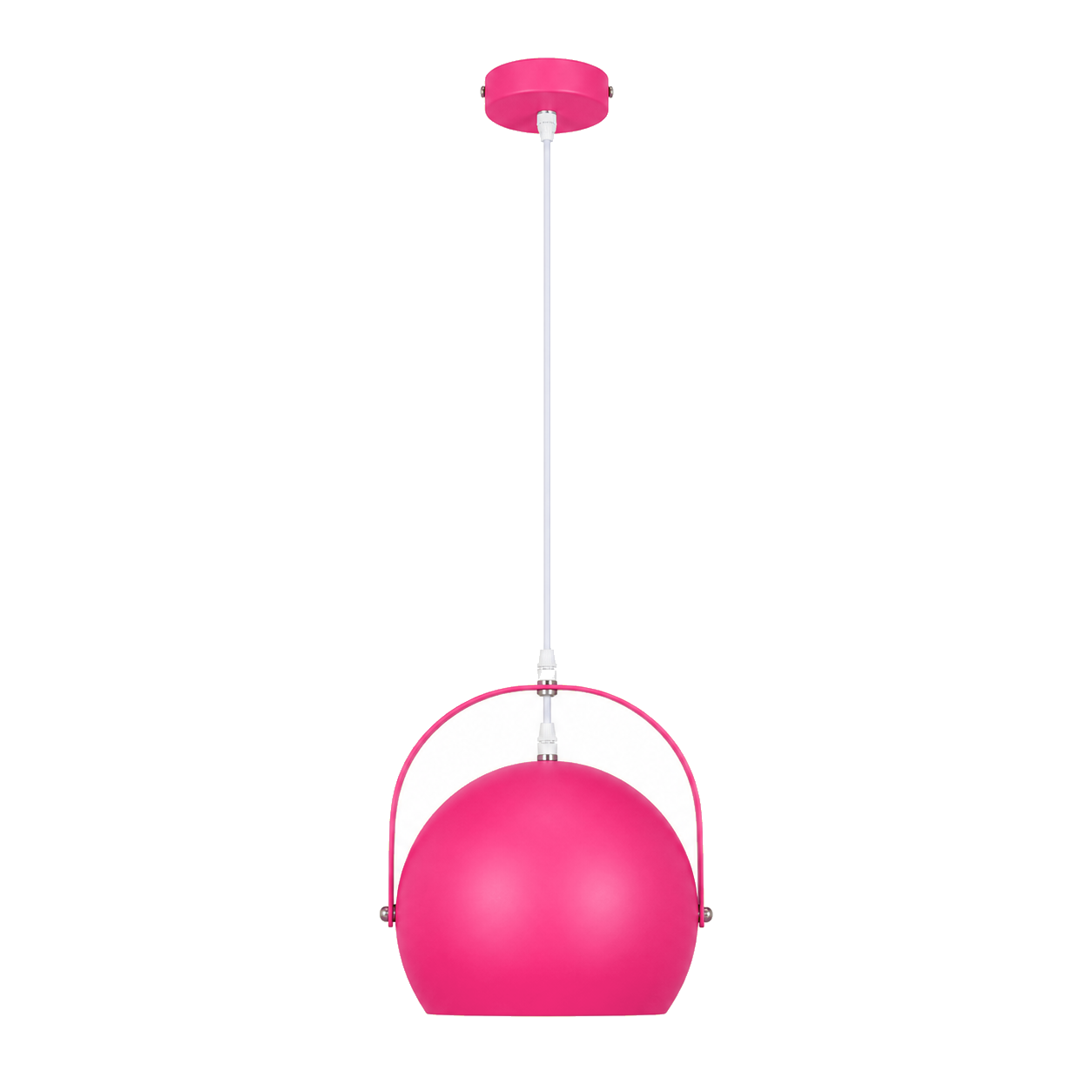 Hanglamp Colorado Roze Metaal - diameter 25 cm (E27) productfoto op witte achtergrond