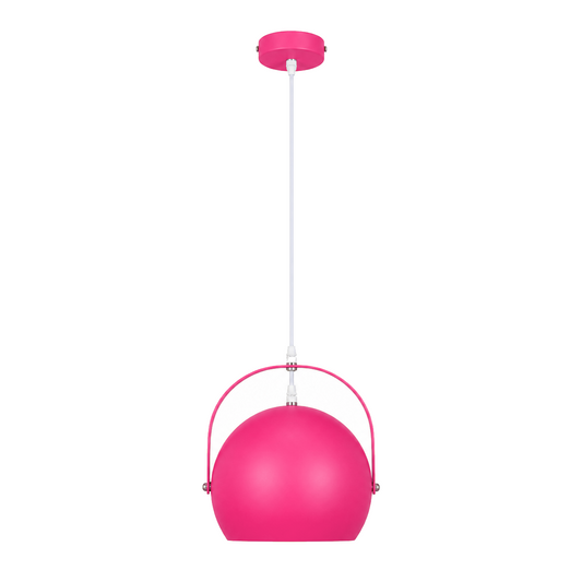Hanglamp Colorado Roze Metaal - diameter 25 cm (E27) productfoto op witte achtergrond