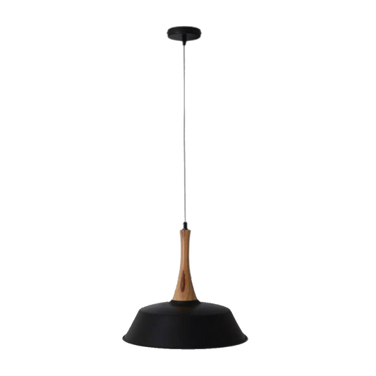 Hanglamp Culum Zwart/Koper - diameter 36 cm (E27) productfoto op witte achtergrond