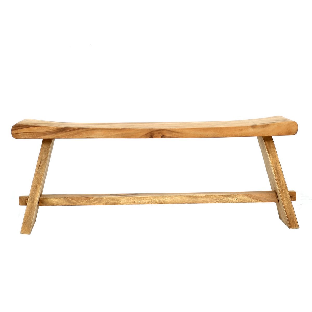 Massief houten bank Suar naturel - 120 cm