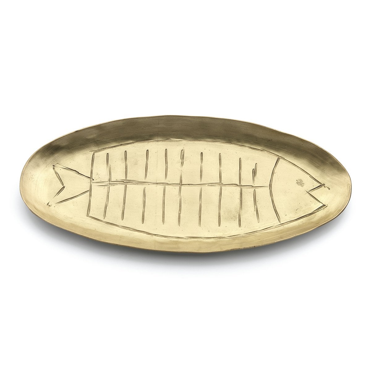 Messing schaal Dishy fishy trade goud