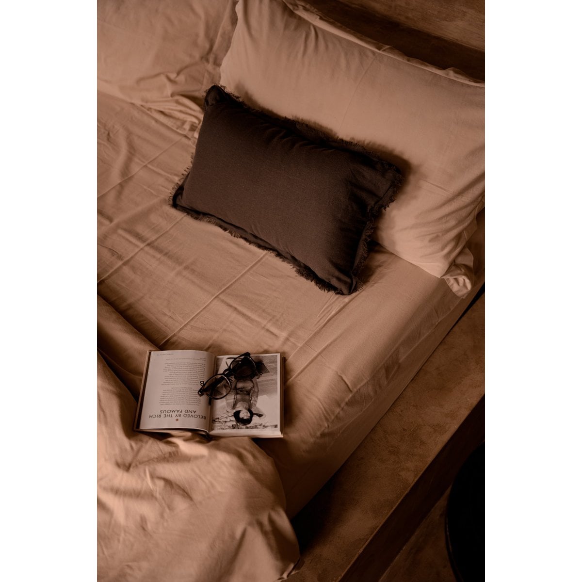 Kussenhoes Smoky vibe grijs - 30x50 cm