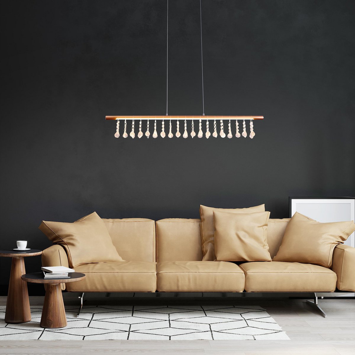 LED Hanglamp Nobilis Goud - 100 cm