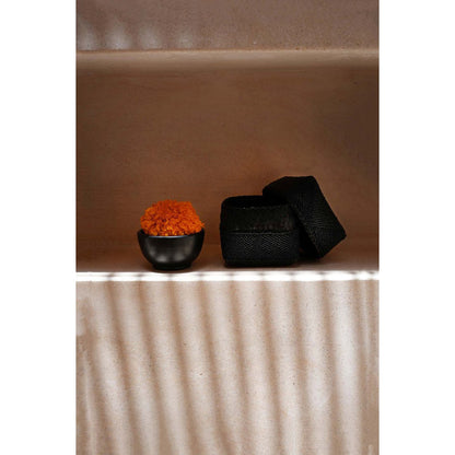 Terracotta schaaltje The burned bowl zwart - S