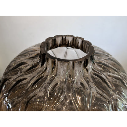 Glazen vaas Honeycomb transparant - 44 cm