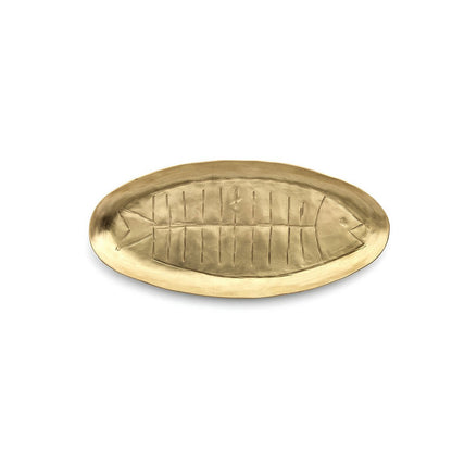 Messing schaal Dishy fishy trade goud